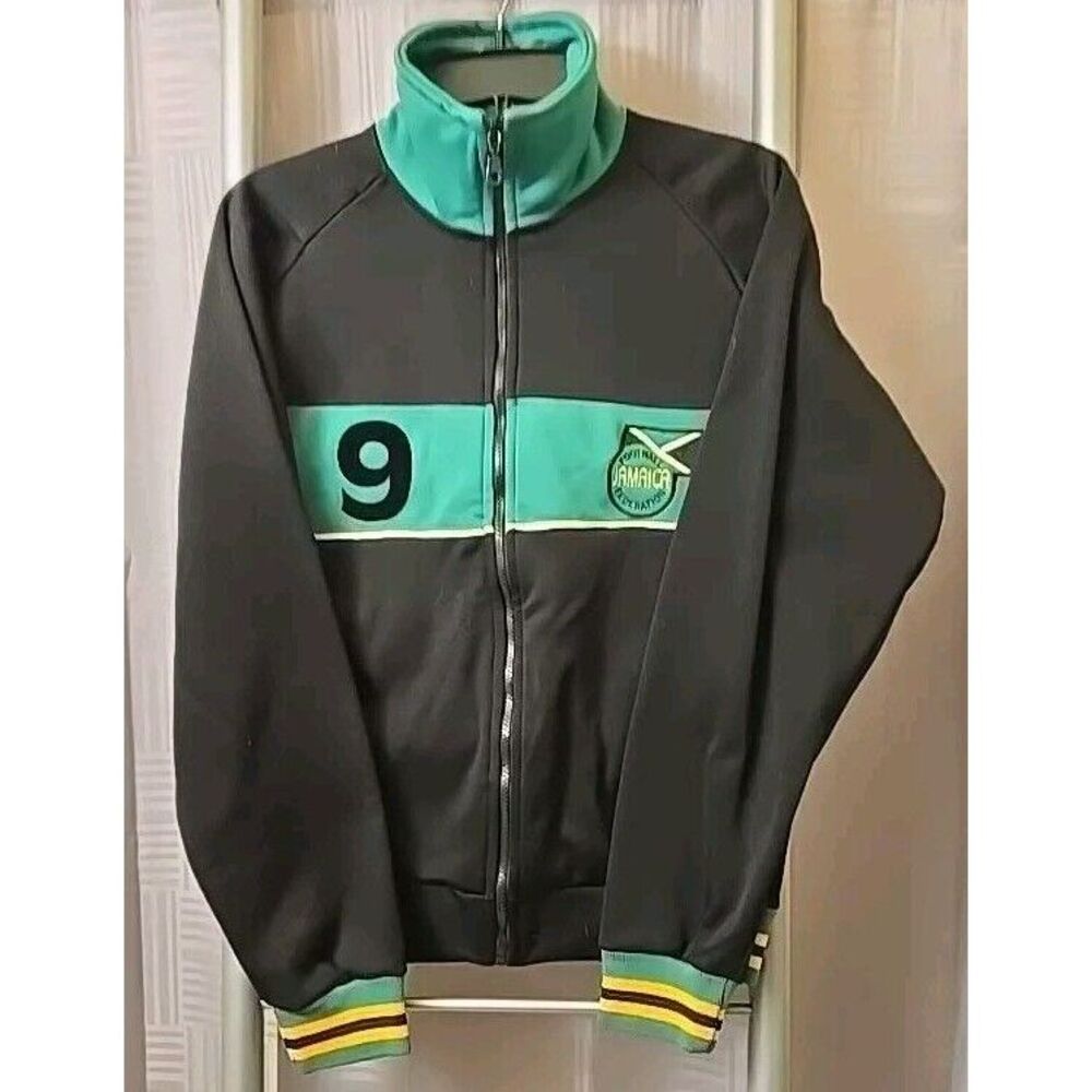 Retro-League Jamaica Football Federation Zip-Up Jacket Sz S